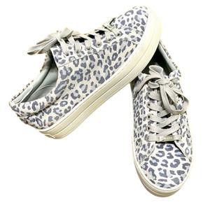 J/SLIDES NYC Leather Leopard platform sneakers